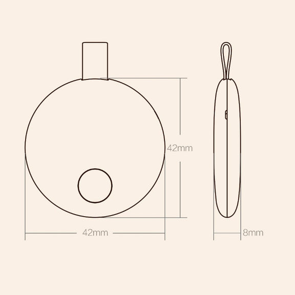 Original Xiaomi Youpin Ranres Intelligent Anti-lost Device Two-way Search Bluetooth Alarm Smart Positioning Finder, Distance: 15m(White)