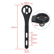 TOSEEK Full Carbon Fiber Road Bicycle Code Table Holder For Garmin Series(Gloss)
