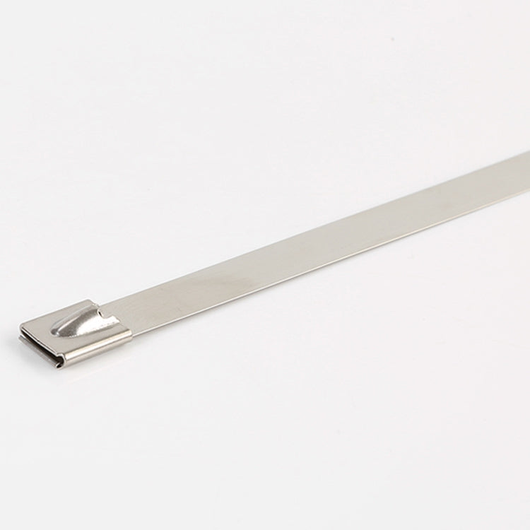 100 PCS 4.6x100mm Stainless Steel Metal Cable Ties Tie Zip Wrap Exhaust Heat Straps Induction Pipe