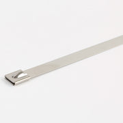 100 PCS 4.6x100mm Stainless Steel Metal Cable Ties Tie Zip Wrap Exhaust Heat Straps Induction Pipe