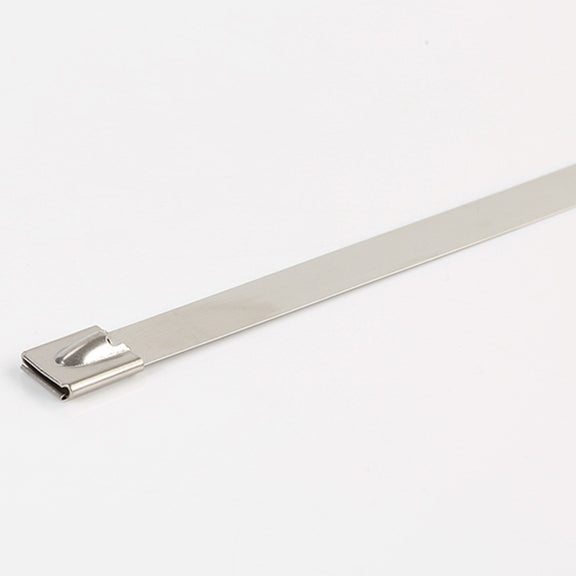 100 PCS 4.6x100mm Stainless Steel Metal Cable Ties Tie Zip Wrap Exhaust Heat Straps Induction Pipe