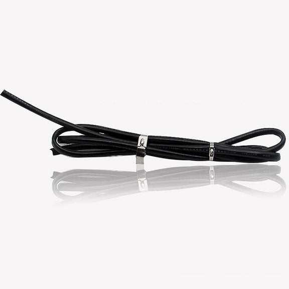 100 PCS 4.6x100mm Stainless Steel Metal Cable Ties Tie Zip Wrap Exhaust Heat Straps Induction Pipe