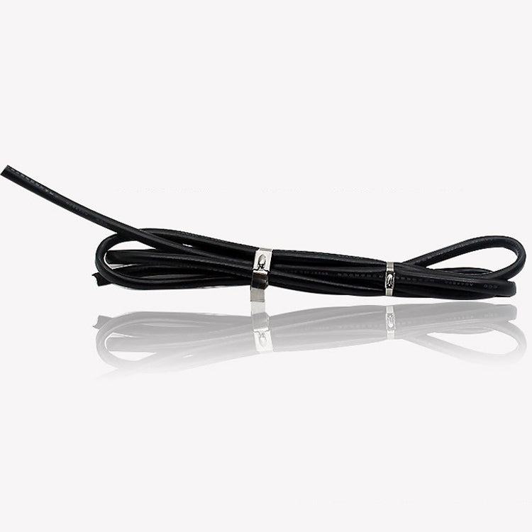 100 PCS 4.6x100mm Stainless Steel Metal Cable Ties Tie Zip Wrap Exhaust Heat Straps Induction Pipe