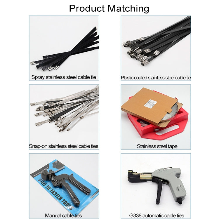 100 PCS 4.6x100mm Stainless Steel Metal Cable Ties Tie Zip Wrap Exhaust Heat Straps Induction Pipe