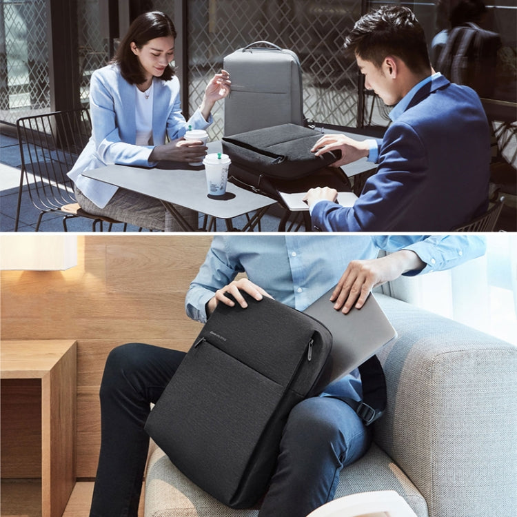 Original Xiaomi Water-resistant Simple Backpack Laptop Bag for 15.6 inch Laptop(Light Grey)