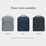 Original Xiaomi Water-resistant Simple Backpack Laptop Bag for 15.6 inch Laptop(Light Grey)