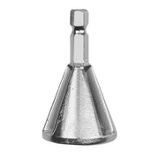 Chamfer Stainless Steel Deburring External Chamfer Tool Triangle Handle Six-slot Chamfer(Silver)
