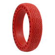 8.5 inch Electric Scooter Wear-resistant Shock-absorbing Decorative Pattern Tire Honeycomb Solid Tire, Suitable for Xiaomi Mijia M365(Red) - Accessories & Parts by PMc TechLife | Online Shopping South Africa | PMc TechLife | Buy Now Pay Later Mobicred