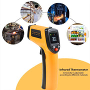 GM333 Portable Digital Laser Point Infrared Thermometer, Temperature Range: -50-400 Celsius Degree