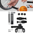 Manual Mini Portable Bicycle Aluminum Alloy Pump + Plastic glue-free tire patch + Tire lever (Black) - Bicycle Locks & Bicycle Pumps by PMC TechLife | Online Shopping South Africa | PMC TechLife | Buy Now Pay Later Mobicred