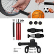 Manual Mini Portable Bicycle Aluminum Alloy Pump + Plastic glue-free tire patch + Tire lever (Red) - Bicycle Locks & Bicycle Pumps by PMC TechLife | Online Shopping South Africa | PMC TechLife | Buy Now Pay Later Mobicred