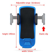 Multifunction 4  in 1 Phone Holder Bicycle Bell Cycling Lamp Flashlight(Blue)