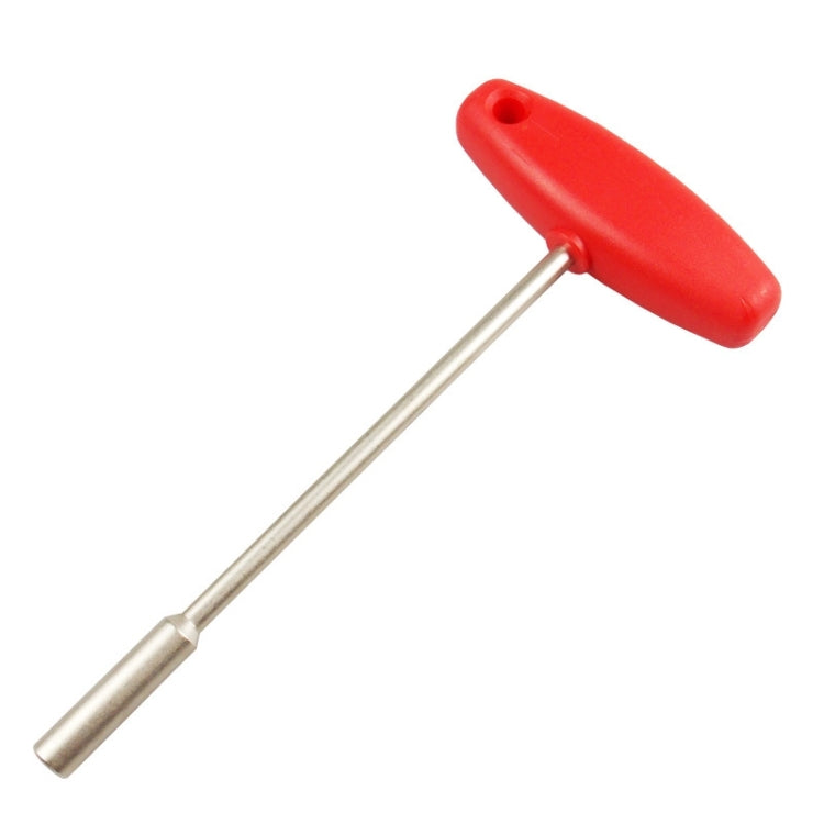 BIKERSAY BT031B T-shaped Socket MTB Road Bike Built-in Tool Steel Concealed Spoke Cap Wrench(5.5mm Hexagon Socket)
