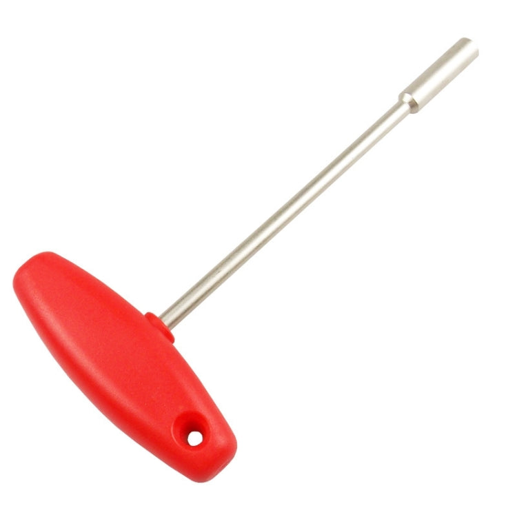 BIKERSAY BT031B T-shaped Socket MTB Road Bike Built-in Tool Steel Concealed Spoke Cap Wrench(5.5mm Hexagon Socket)