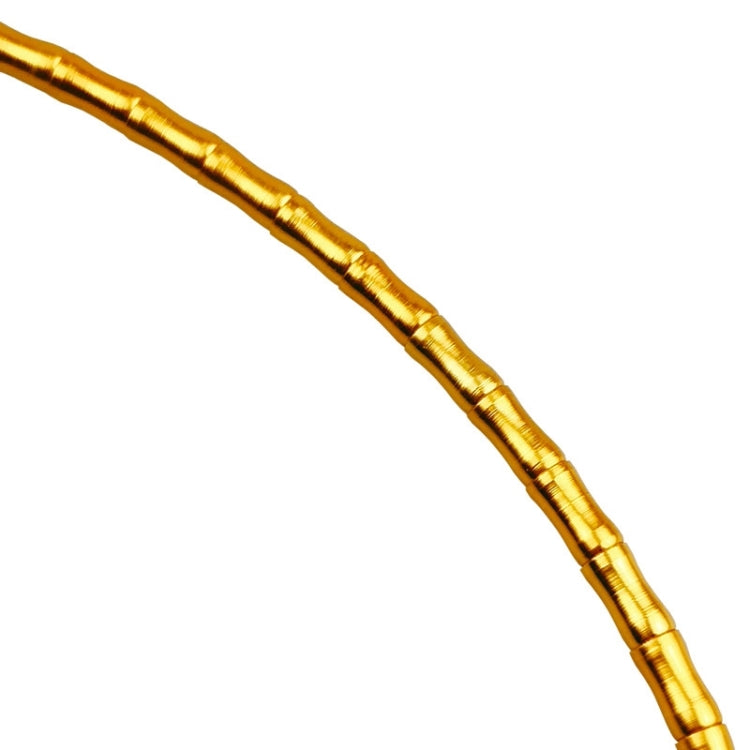BIKERSAY Bicycle Fishbone Variable Speed Cable Tube Set Aluminum Alloy Bamboo Joint Line Pipes(Gold)