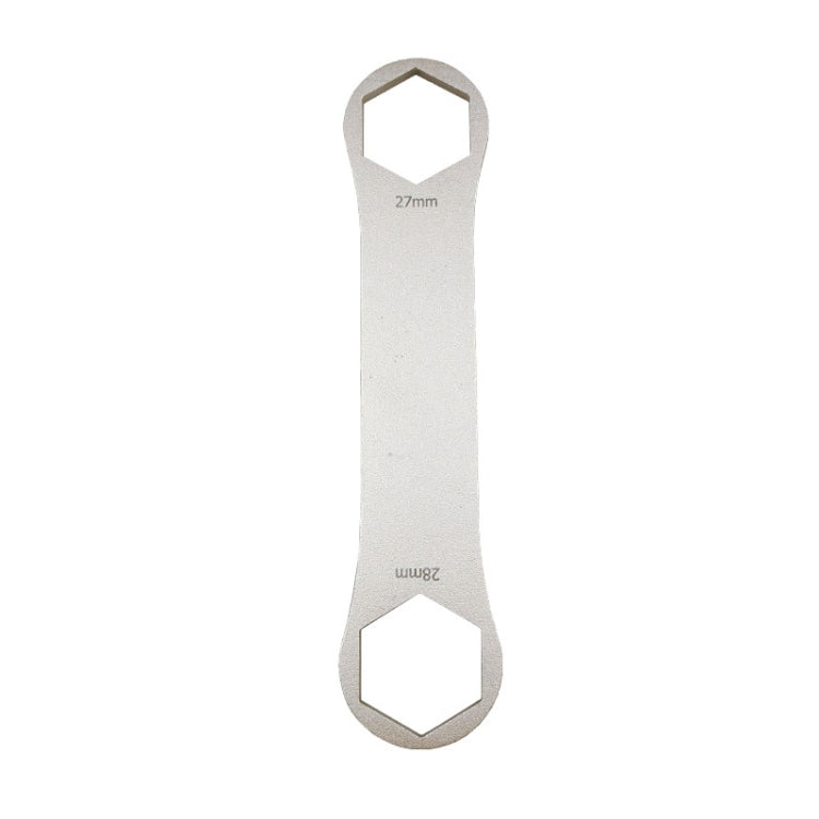 BIKERSAY BT050C Multifunctional Stainless Steel Bicycle Fork Wrench Double Head Spanner