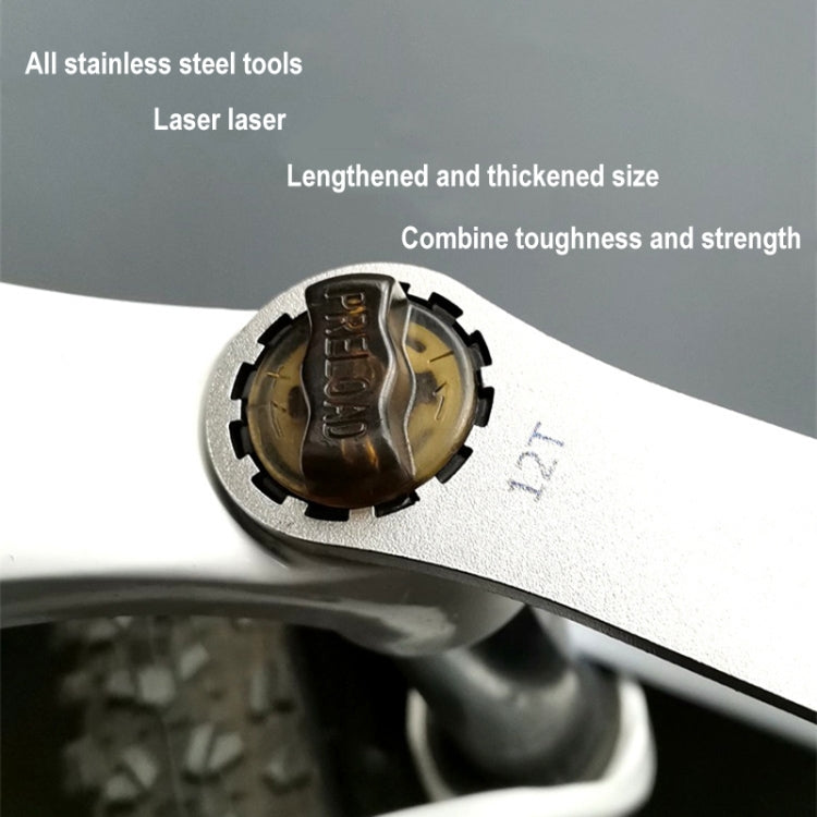 BIKERSAY BT050B Multifunctional Stainless Steel Bicycle Fork Wrench Double Head Spanner