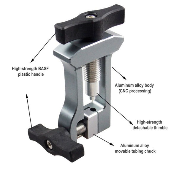BIKERSAY BT043 Bicycle Oil Needle Insertion Tool Set (Silver Grey)