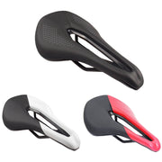 BIKERSAY SZ001 Bicycle PU Leather Saddle Seat (Black White)
