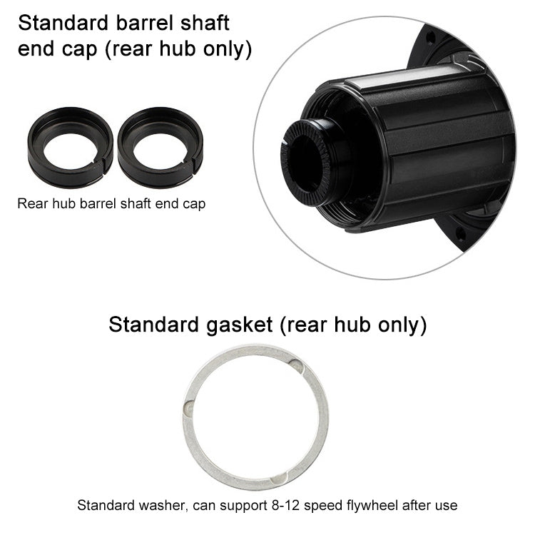 GUB 1421 Carbon Fiber Disc Bike Hub