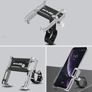 GUB P10 Aluminum Bike Phone Holder(Black Silver)
