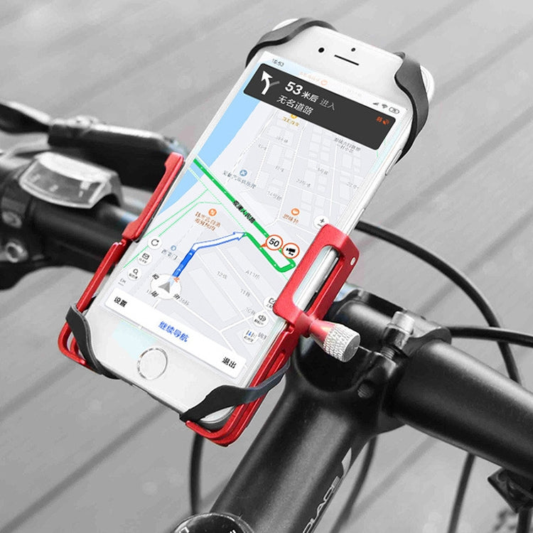 GUB P10 Aluminum Bike Phone Holder(Black Red)