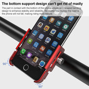 GUB P30 Aluminum Bike Phone Holder(Titanium Color)