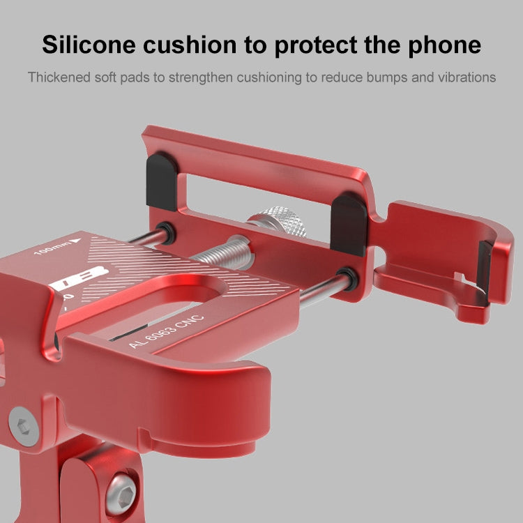 GUB P30 Aluminum Bike Phone Holder(Red)