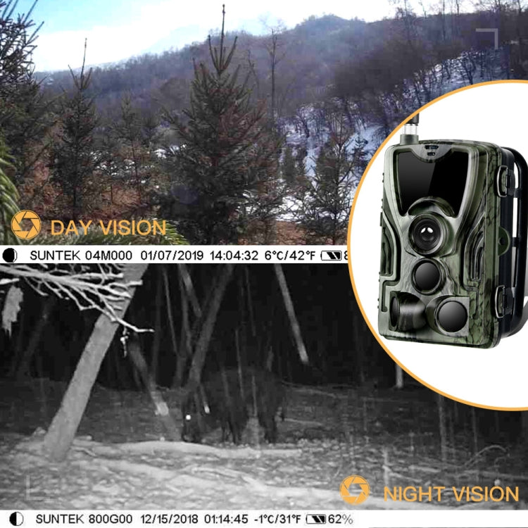 HC801M 2G GSM Water-resistant IP66 IR Night Vision Security Hunting Trail Camera, 120 Degree PIR Angle