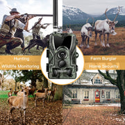 HC801M 2G GSM Water-resistant IP66 IR Night Vision Security Hunting Trail Camera, 120 Degree PIR Angle