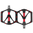 PROMEND PD-M82-TI 1 Pair Mountain Bicycle Titanium Alloy Shaft 3-Bearings Wide Pedals (Black) - free shipping - PMc TechLife - Order now!