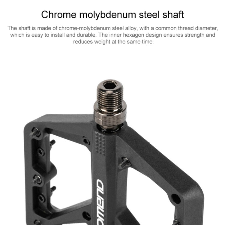PROMEND PD-M42 1 Pair Mountain Bicycle Nylon High-speed Bearing Pedals(Grey)