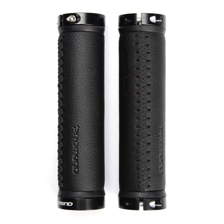 PROMEND GR-501 1 Pair Microfiber Leather Mountain Bicycle Grips Cover(Black Black)