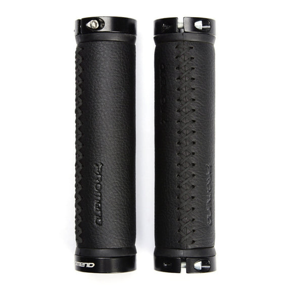 PROMEND GR-501 1 Pair Microfiber Leather Mountain Bicycle Grips Cover(Black Black)