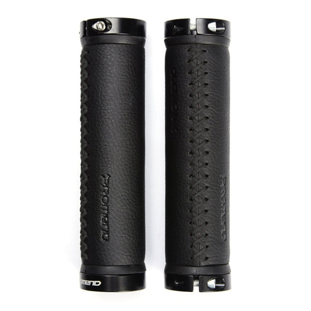 PROMEND GR-501 1 Pair Microfiber Leather Mountain Bicycle Grips Cover(Black Black)