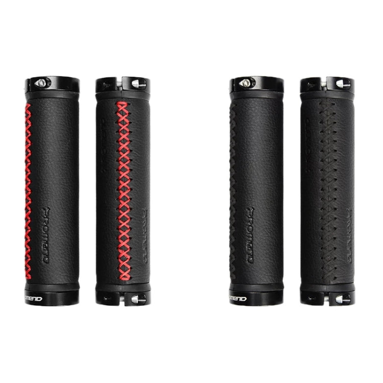 PROMEND GR-501 1 Pair Microfiber Leather Mountain Bicycle Grips Cover(Black Black)