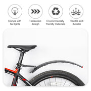 PROMEND NB-28370 1 Pair Bicycle Quick Release Plastic Retractable Mudguard