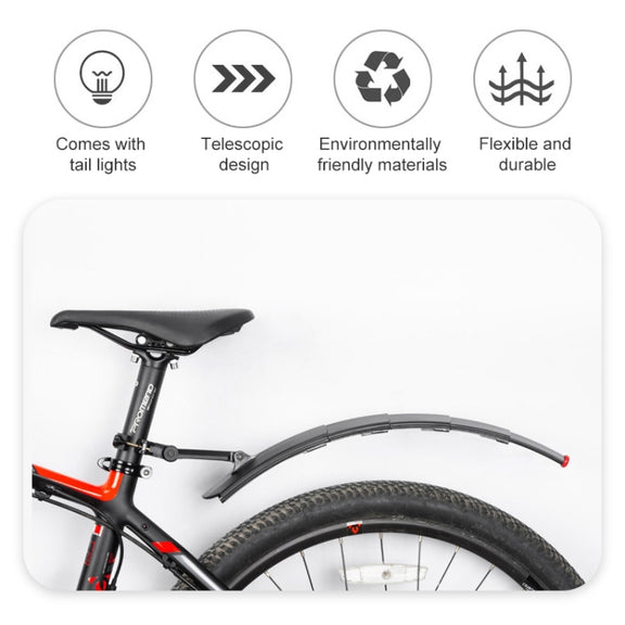 PROMEND NB-28370 1 Pair Bicycle Quick Release Plastic Retractable Mudguard