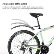 PROMEND NB-28370 1 Pair Bicycle Quick Release Plastic Retractable Mudguard