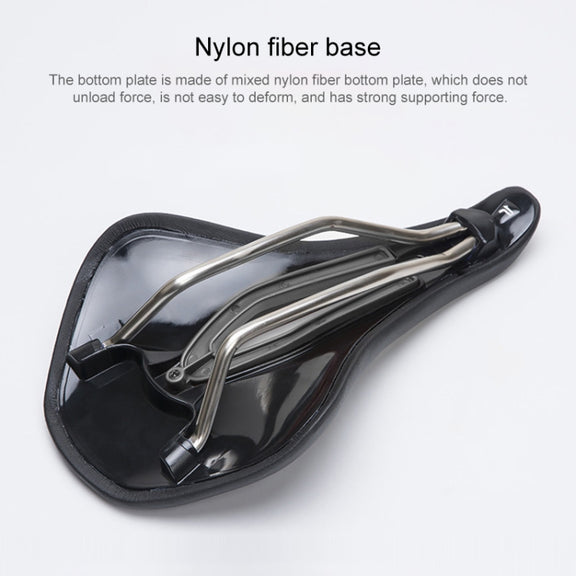 PROMEND SD-576 Nylon Fiber Triathlon Bicycle Saddle (Black Red)