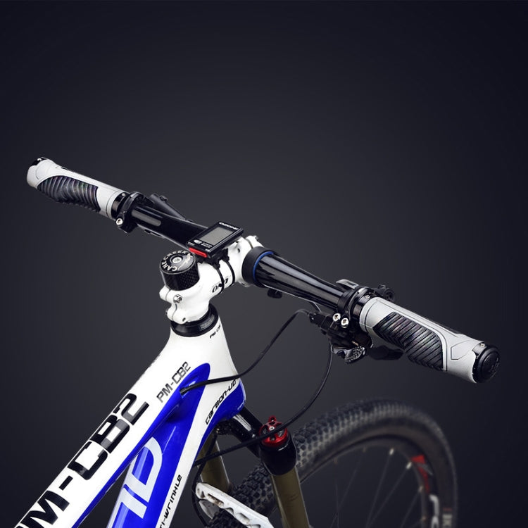 PROMEND GR-504 1 Pair TPR Ergonomic Ball Bicycle Grip Cover (Black Grey)
