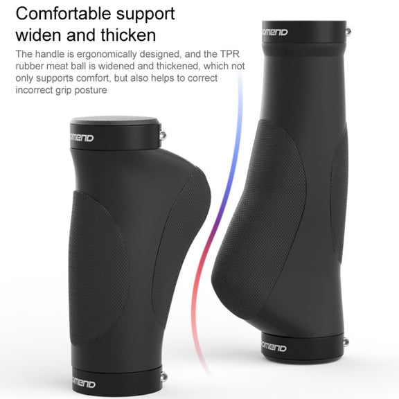PROMEND GR-506 1 Pair Rubber Ergonomic Ball Bicycle Grip Cover (90mm+130mm)