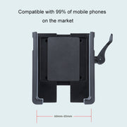 Rotatable PVC Motorcycle Bicycle Handlebar Mount Mobile Phone Holder (Black)