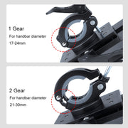 Rotatable PVC Motorcycle Bicycle Handlebar Mount Mobile Phone Holder (Black)