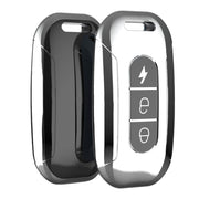 Electric Vehicle Key Electroplated TPU Case For AIMA C (Black)