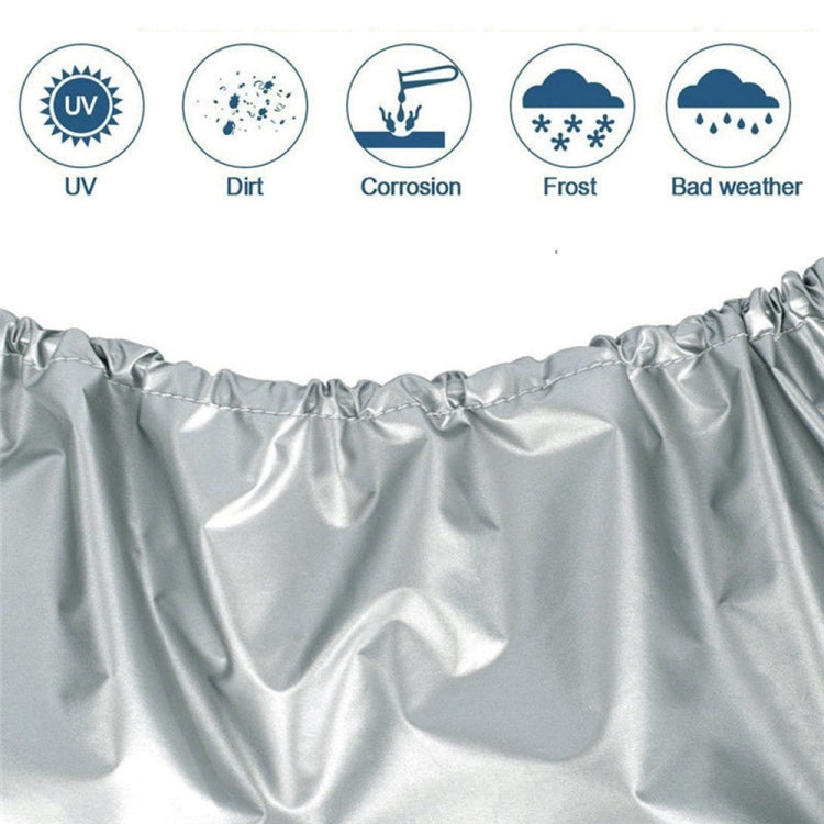 4PCS 210D Oxford Cloth RV Caravan Tire Dustproof and Water-resistant Cover For 27-29 inch (Silver)