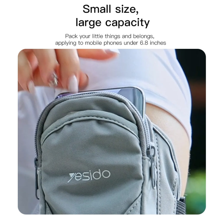 Yesido WB12 Outdoor Sports Running Phone Arm Bag (Grey)
