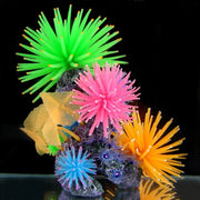 Aquarium Articles Decoration TPR Simulation Sea Urchin Ball Coral with Point, Size: S, Diameter: 7cm(Pink)