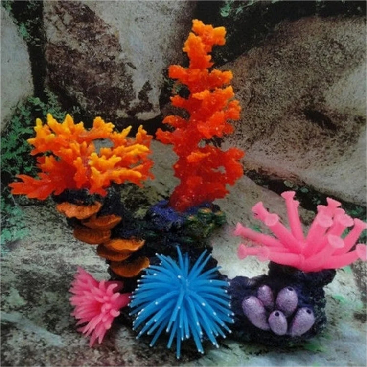 Aquarium Articles Decoration TPR Simulation Sea Urchin Ball Coral with Point, Size: S, Diameter: 7cm(Pink)