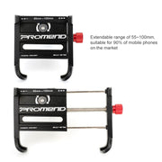 PROMEND SJJ-275 Bicycle Aluminum Alloy Phone Holder for Handlebar (Titanium Color)